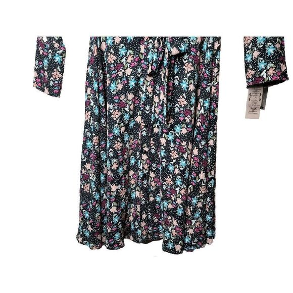 Nanette Lepore NWT Women's Black Moody Treasures Floral Dress Size 2 NEW t22 - Picture 4 of 8